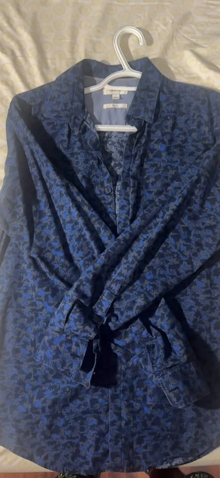 Calvin Klein Slim Fit Long Sleeve Button Up Shirt - photo 3