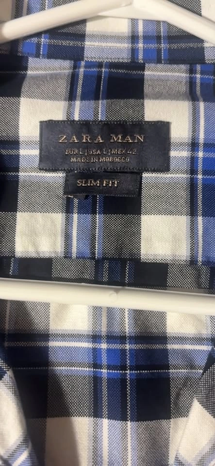 Zara Man Slim Fit Plaid Button-Up Shirt - photo 2