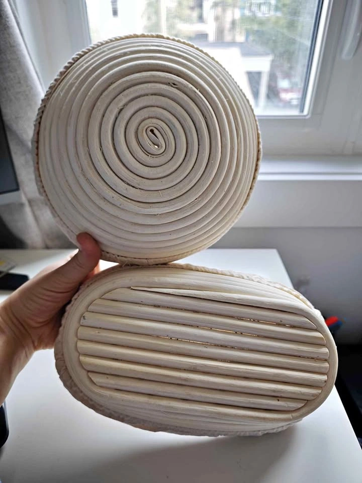 Set of bamboo bannetons and scoring tool