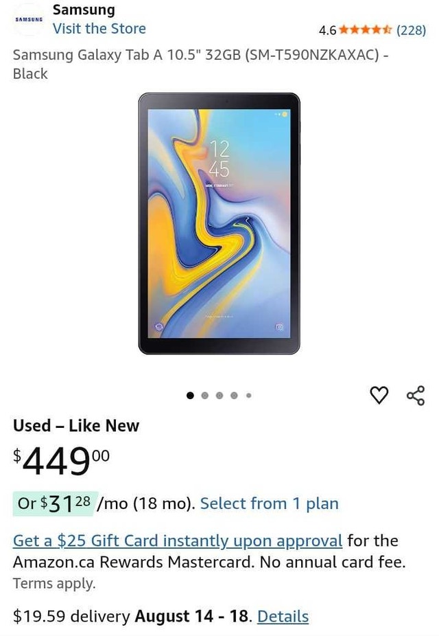 Tablet, Samsung Galaxy A 2018 (10.5 inch) - photo 2