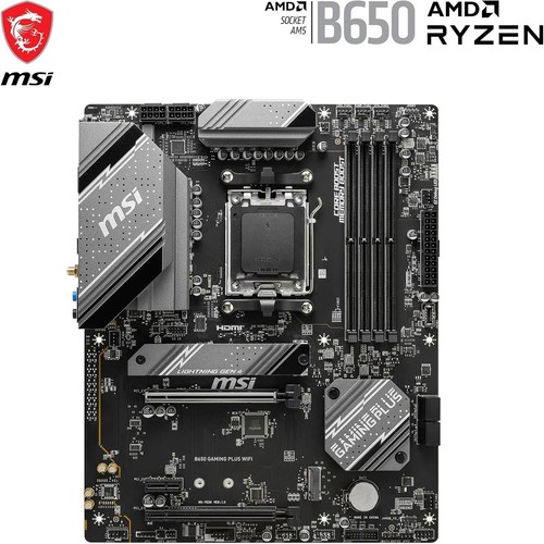 MSI B650 Gaming Plus WiFi Motherboard AMD B650 Socket AM5 ATX - photo 3