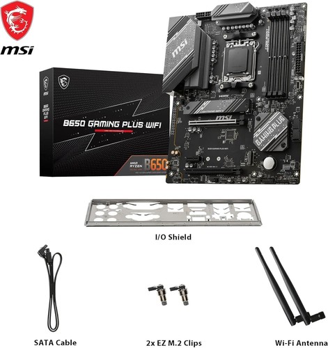 MSI B650 Gaming Plus WiFi Motherboard AMD B650 Socket AM5 ATX - photo 5