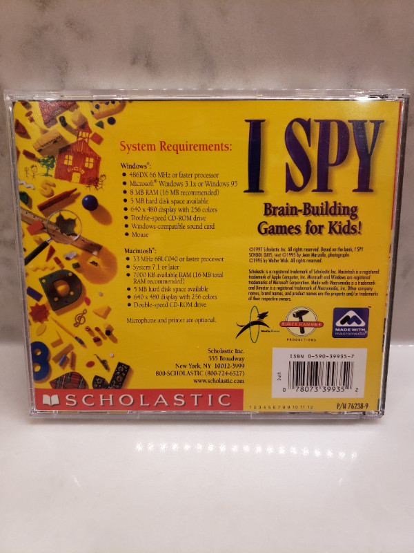 Scholastic I SPY Parent's Guide Computer Game - photo 2
