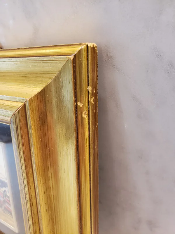 Vintage Italian Picture of coast, boat, houses and trees image indicator(3)