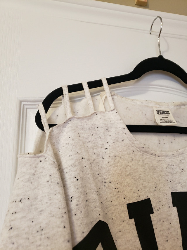 PINK brand white sweater with shoulder cut outs - photo 4