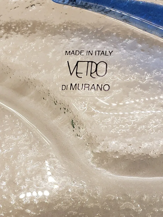 Murano glass plate, made in Italy image indicator(10)