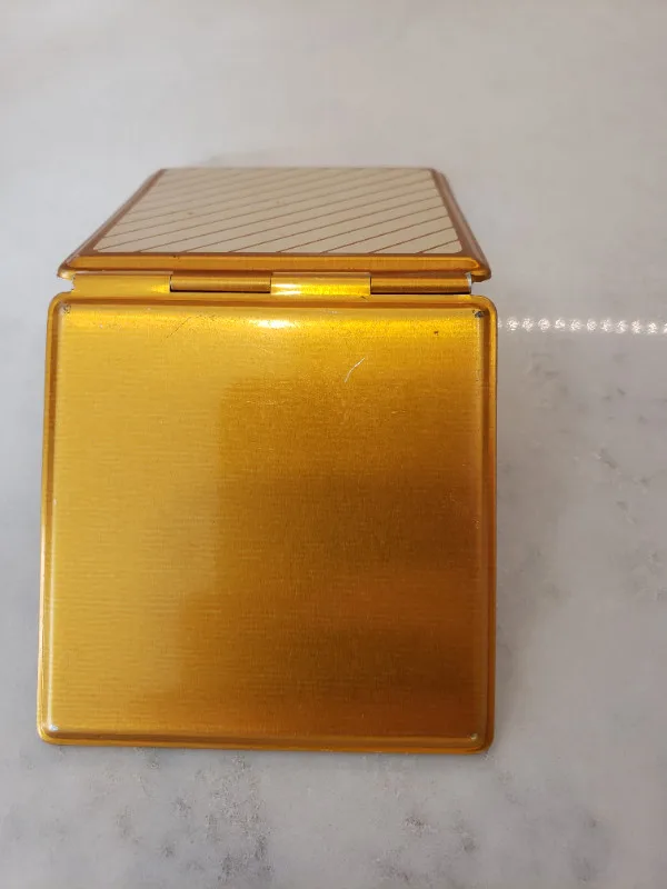Vintage gold compact mirror image indicator(8)