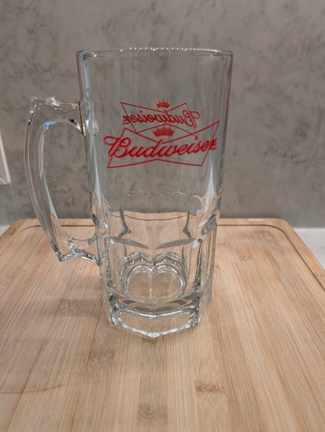 Budweiser Glass Beer Stein