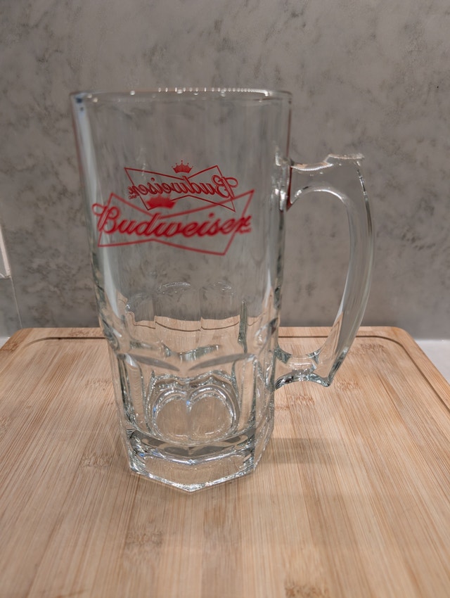Budweiser Glass Beer Stein - photo 3