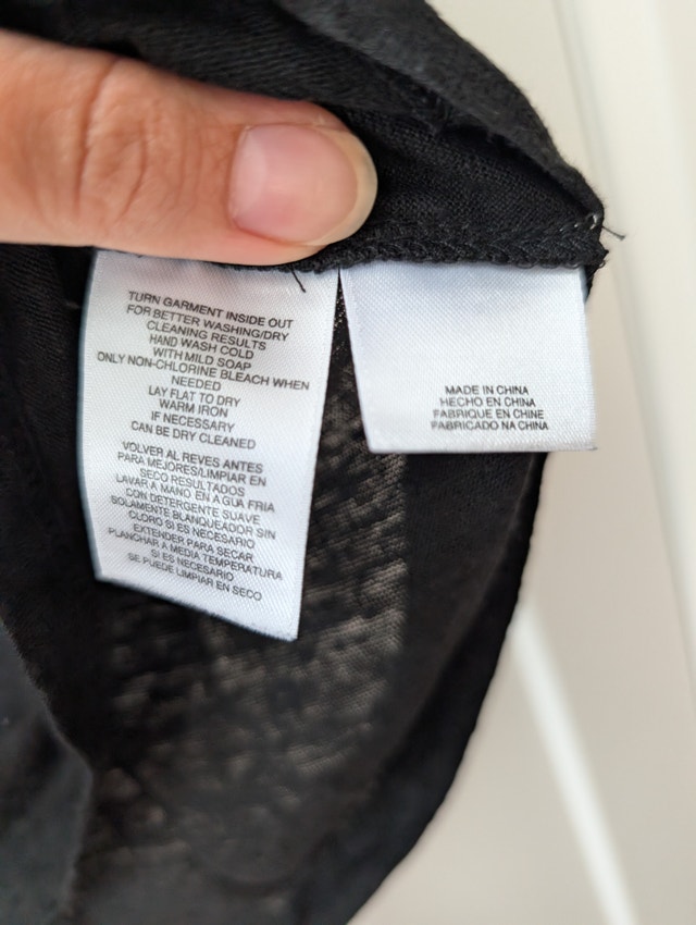 Jones New York Large Black Linen Knit Top - photo 4