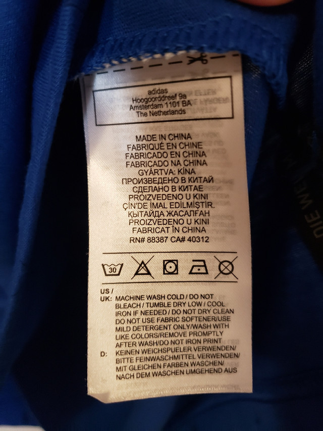Men's Blue adiCROSS Polo - Size Medium - photo 4