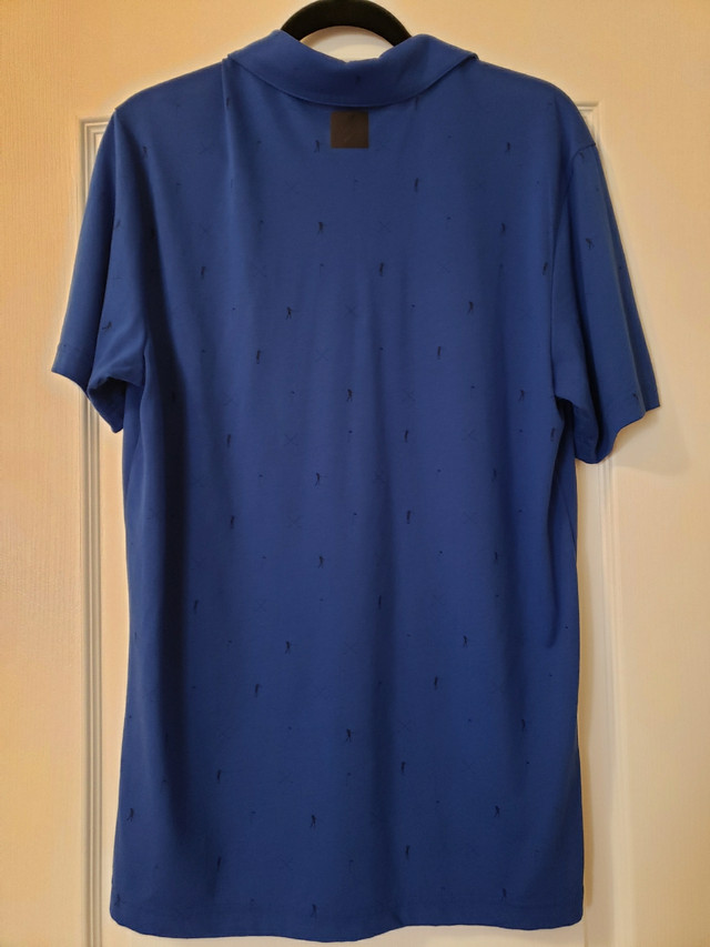 Men's Blue adiCROSS Polo - Size Medium - photo 5