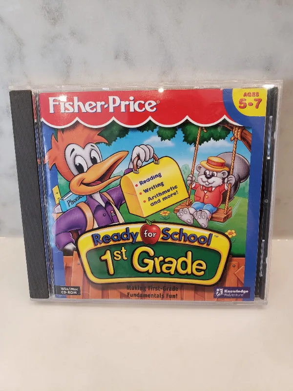 Fisher Price 1st Grade Computer Game Ages 5-7 thumbnail