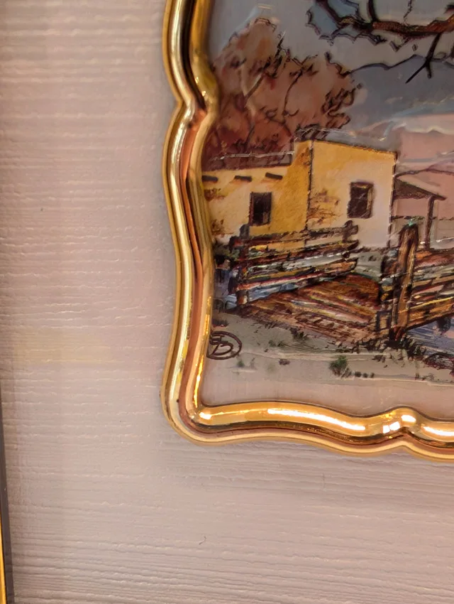 Vintage Italian Picture on Silver Foil 92.5% image indicator(3)