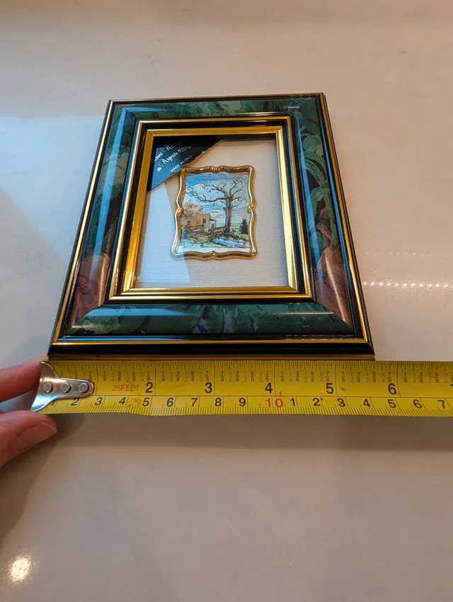 Vintage Italian Picture on Silver Foil 92.5% image indicator(9)