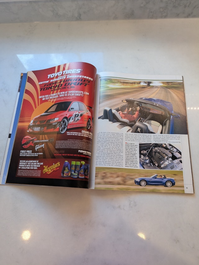 Road & Track Magazine Open Season! June 2006 - photo 5