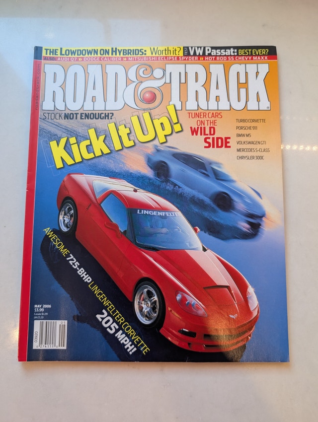 Road & Track Magazine Kick It up! May 2006