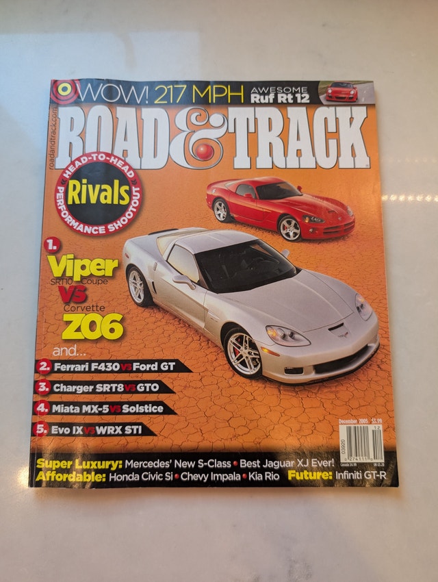 Road & Track Head-to-Head and Performance Shoutout Rivals