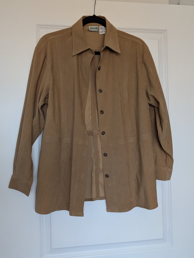 Penmans Beige/Tan Button Up Top, Perfect Fall Colour. Unisex
