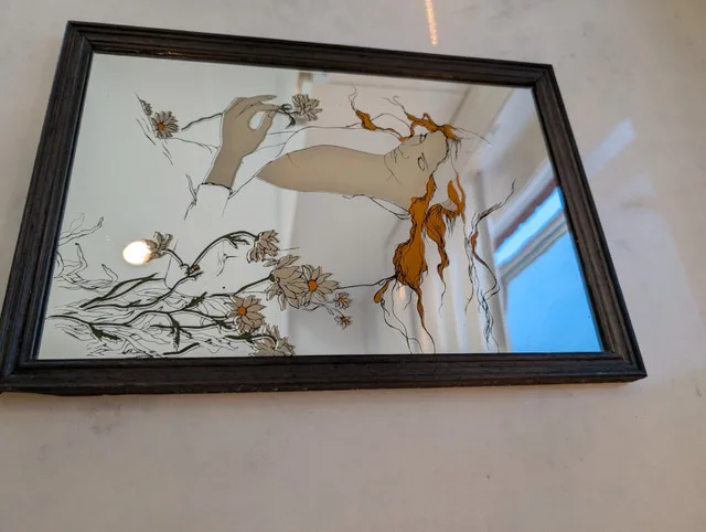 Vintage Susan Obrant Art Nouveau Mirror image indicator(2)