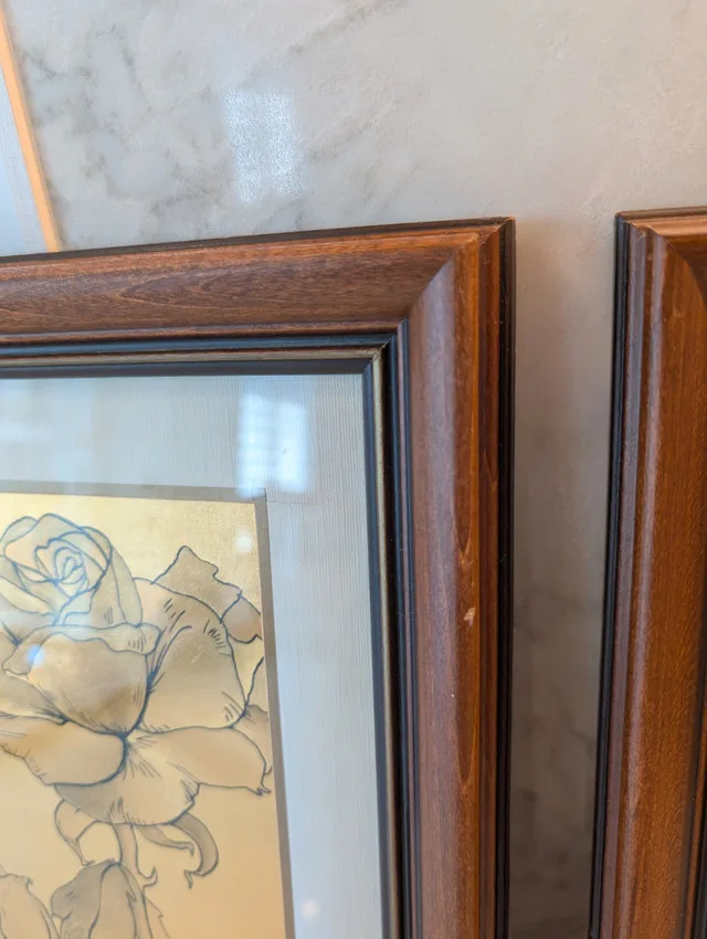 Vintage Metallic Rose and Flower Art image indicator(3)