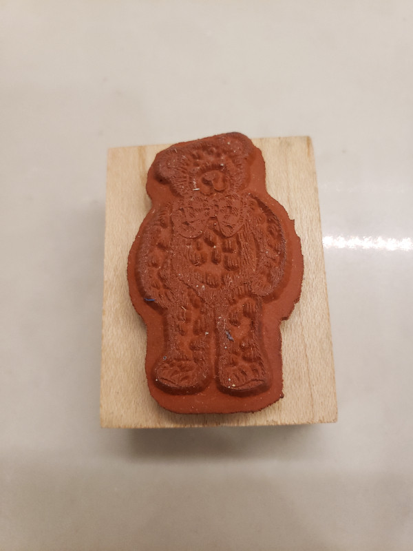 Delafield Stamp Company Teddy Bear with bow stamp E455 - photo 3