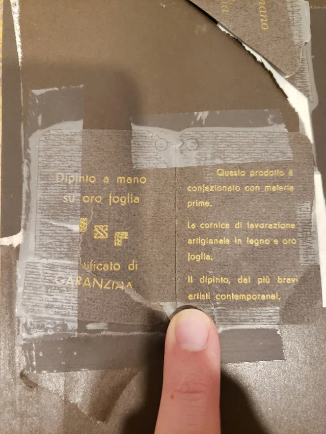 Antique Gold Leaf Painting by G. Gaito image indicator(8)