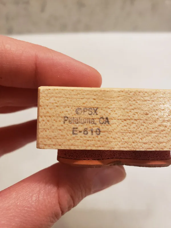 PSX Teddy Bear with Bow Rubber Stamp E-610 image indicator(3)