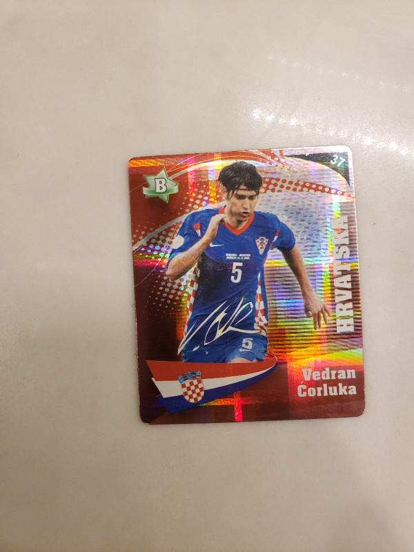 Vedran Corluka Croatian Soccer Card 2008
