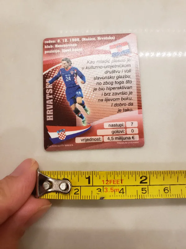 Danijel Pranjic Hrvatska Croatian Soccer Card 2008 image indicator(3)