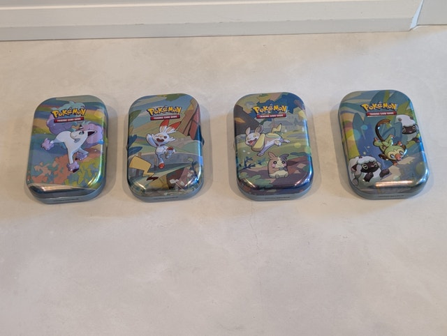 Pokemon TCG- Mini tins only. Designed to take your fav
