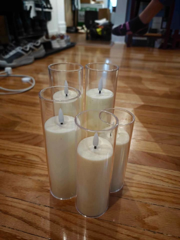 Set of 5 battery operated candles - photo 2