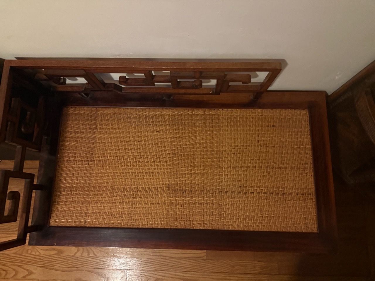 Vintage Chinese Solid Wood Daybed / Rattan Opium Bed - photo 3