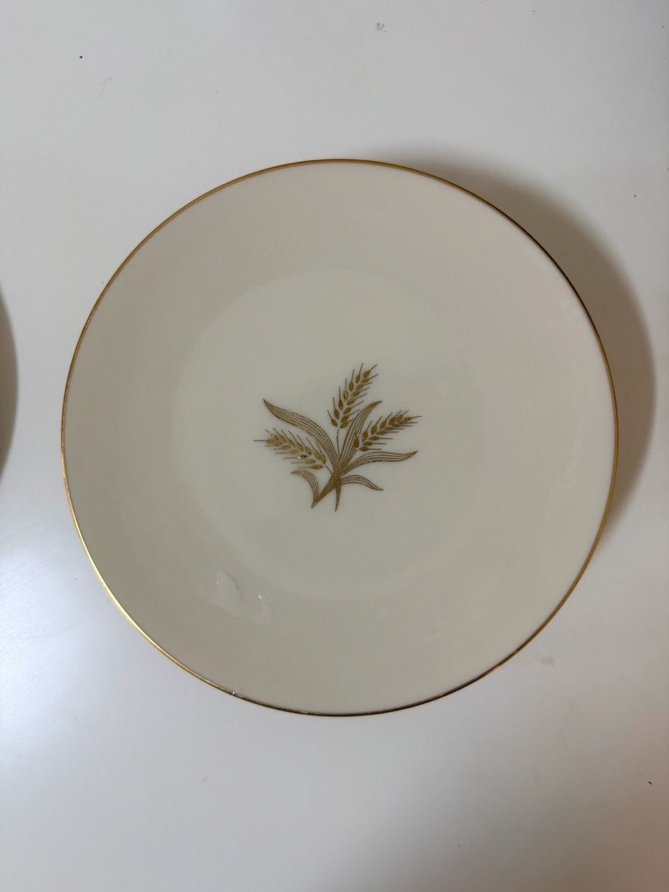 Lenox Wheat Gold Trim 8" Salad / Dessert Plates (Set of 6)