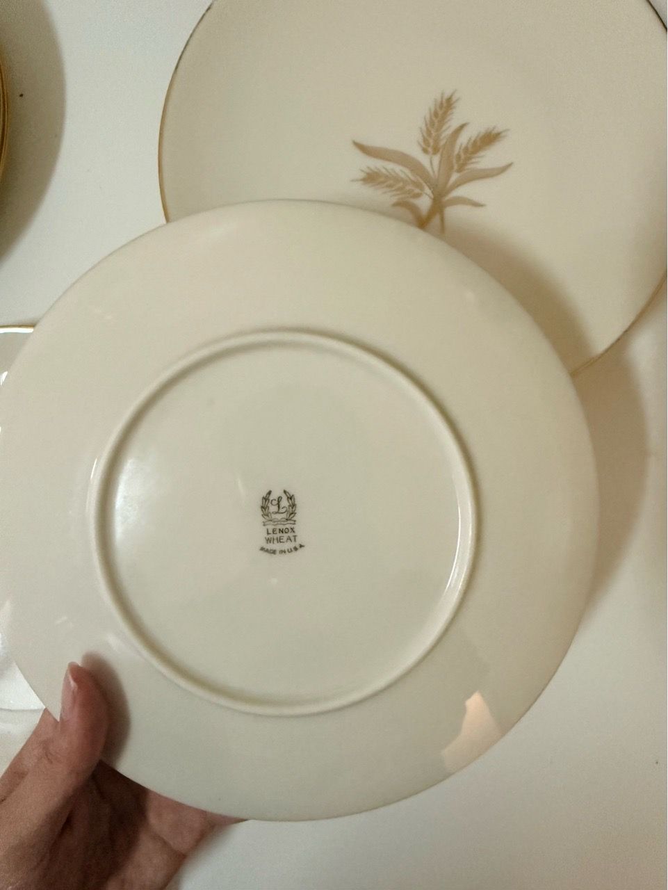Lenox Wheat Gold Trim 8" Salad / Dessert Plates (Set of 6) - photo 2