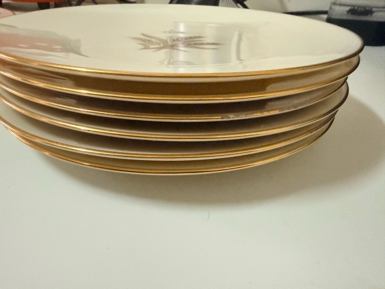 Lenox Wheat Gold Trim 8" Salad / Dessert Plates (Set of 6) - photo 4
