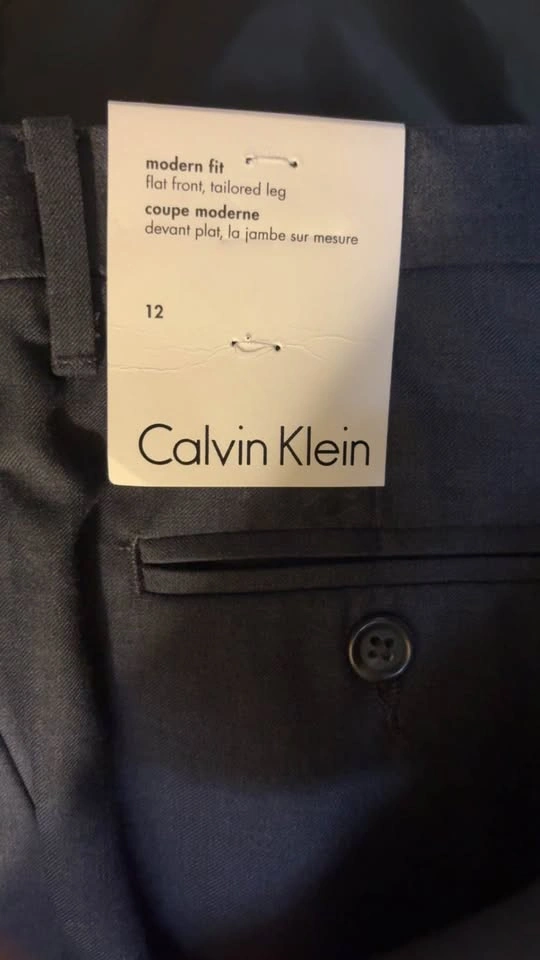 NWT Calvin Klein Boys Formal 2-Piece Suit Set – Dark Grey - photo 5