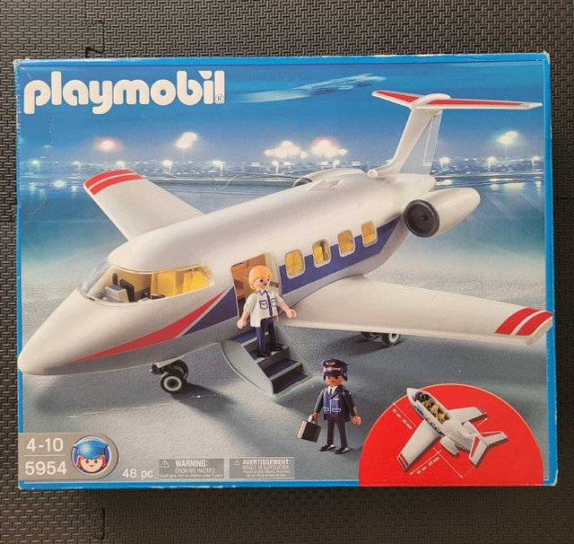 Playmobil 5954 Private Jet, Factory Sealed, Discontinued & RARE