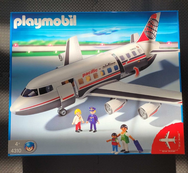 Vintage Playmobil 4310 Pacific Airline Jet, Factory Sealed, RARE