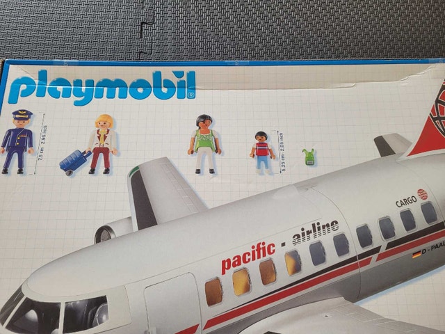 Vintage Playmobil 4310 Pacific Airline Jet, Factory Sealed, RARE - photo 4