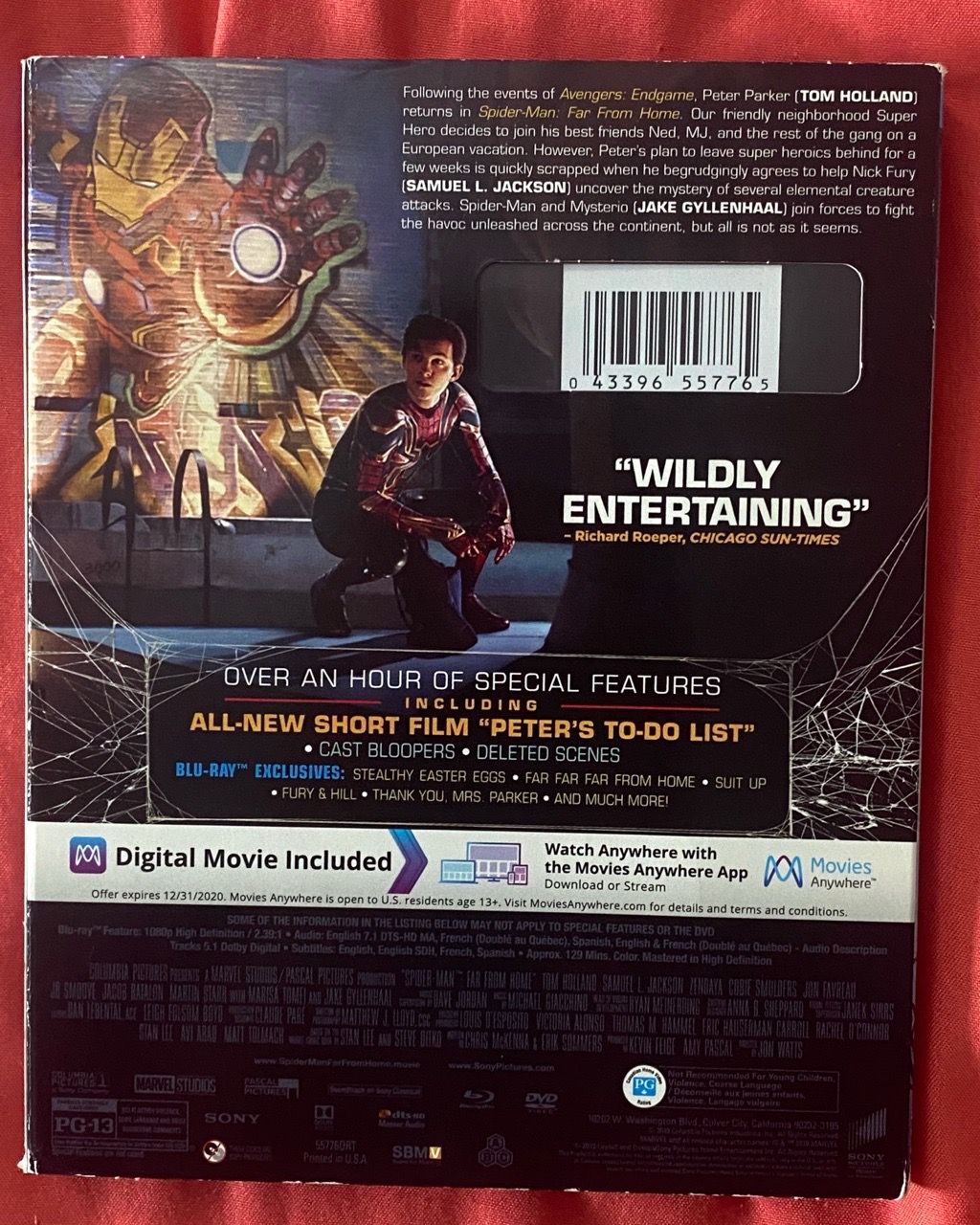 Spider-Man: Far From Home (Blu-Ray + DVD) - photo 2