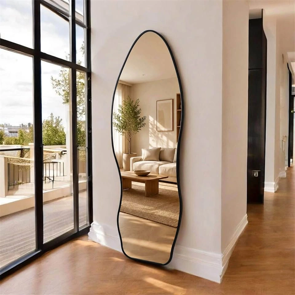 Full Length Wavy Mirror | Bedroom & Living Room Decor