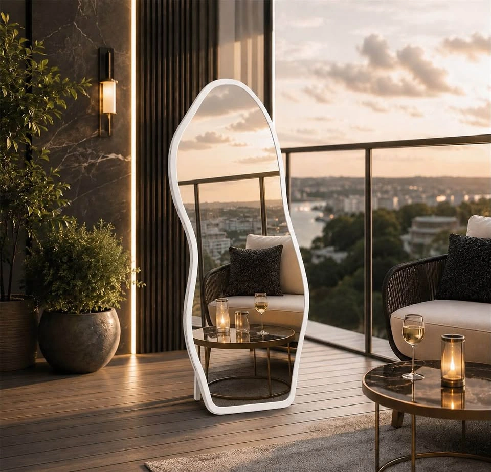 Full Length Wavy Mirror | Bedroom & Living Room Decor - photo 4