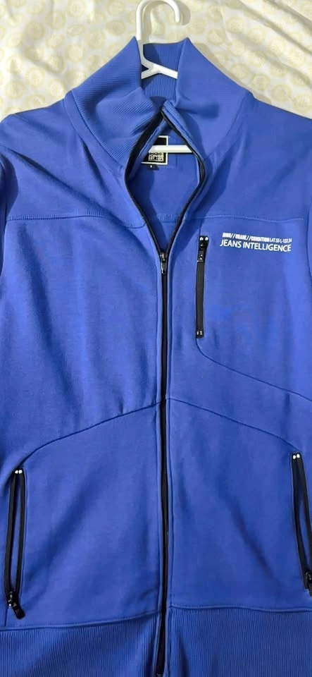 Jack & Jones Intelligence Blue Zip Up Jacket