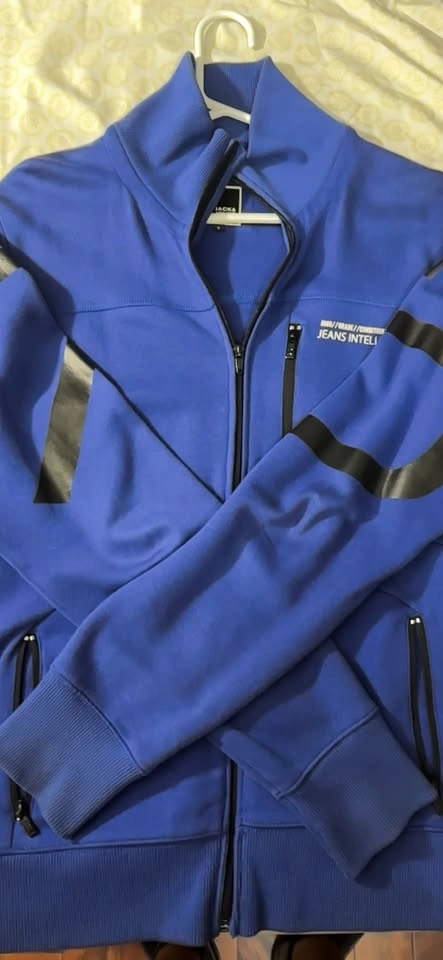 Jack & Jones Intelligence Blue Zip Up Jacket - photo 3