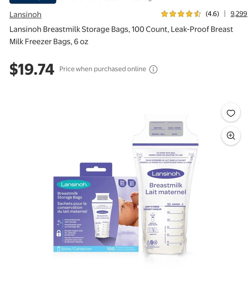 Unopened Lansinoh Breastmilk Storage Bags - photo 2