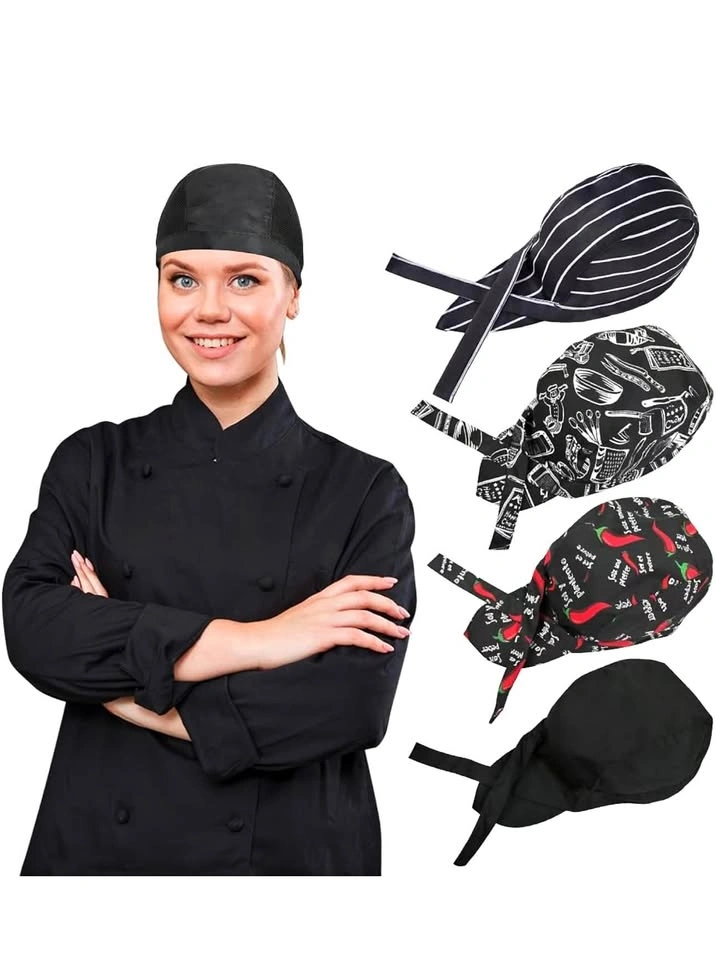 Tie Back Chef Hat for Women/Men