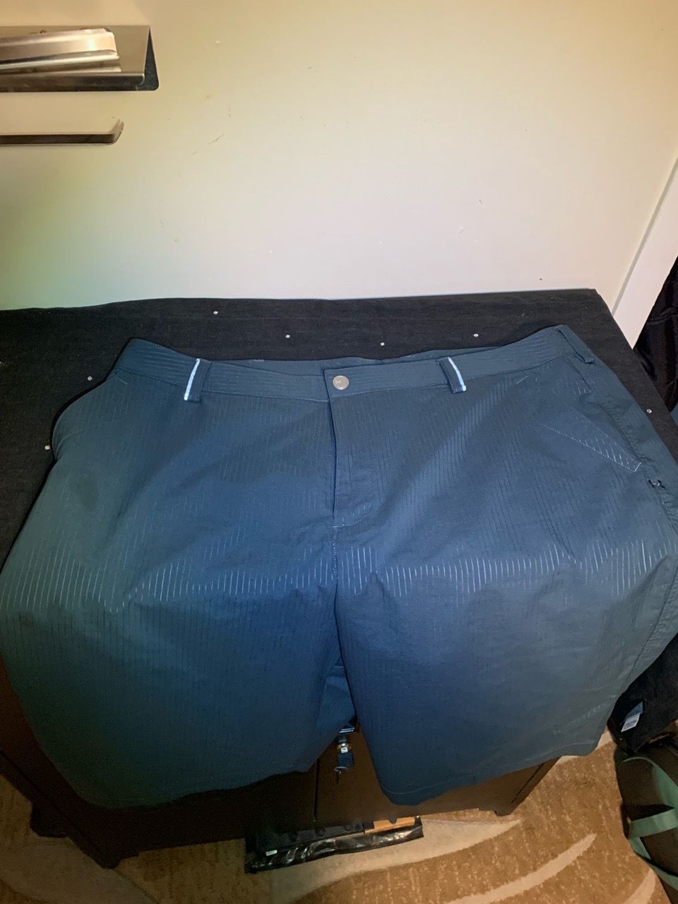 Blue Casual Shorts with Button Closure - photo 2