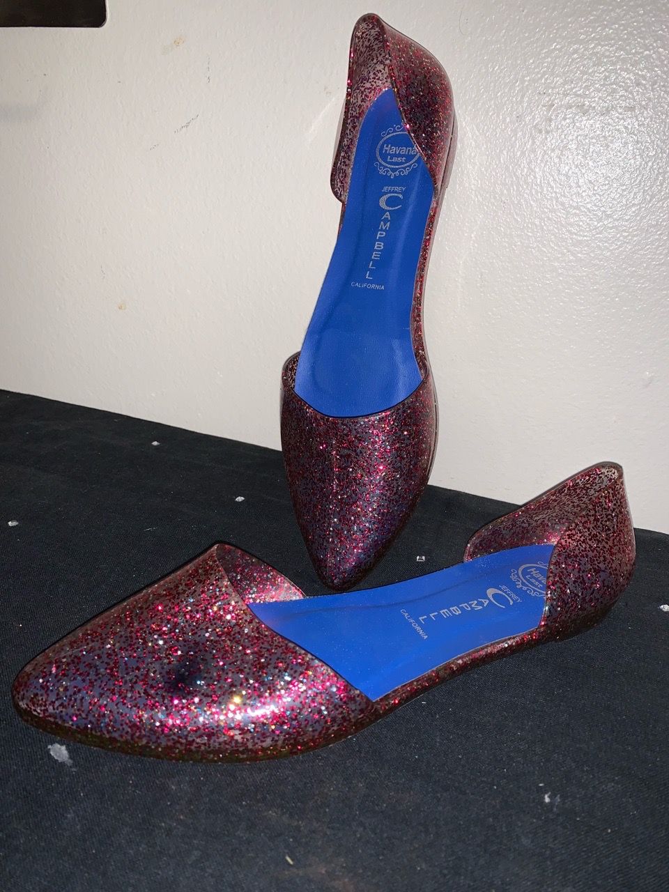 Jeffrey Campbell Havana Glitter Jelly Flats D'Orsay - photo 2
