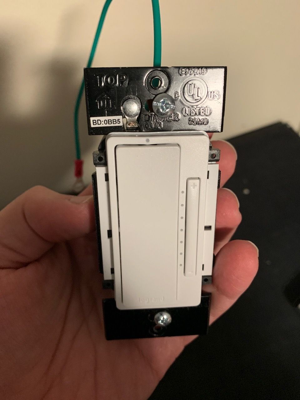Legrand Dimmer Light Switch White